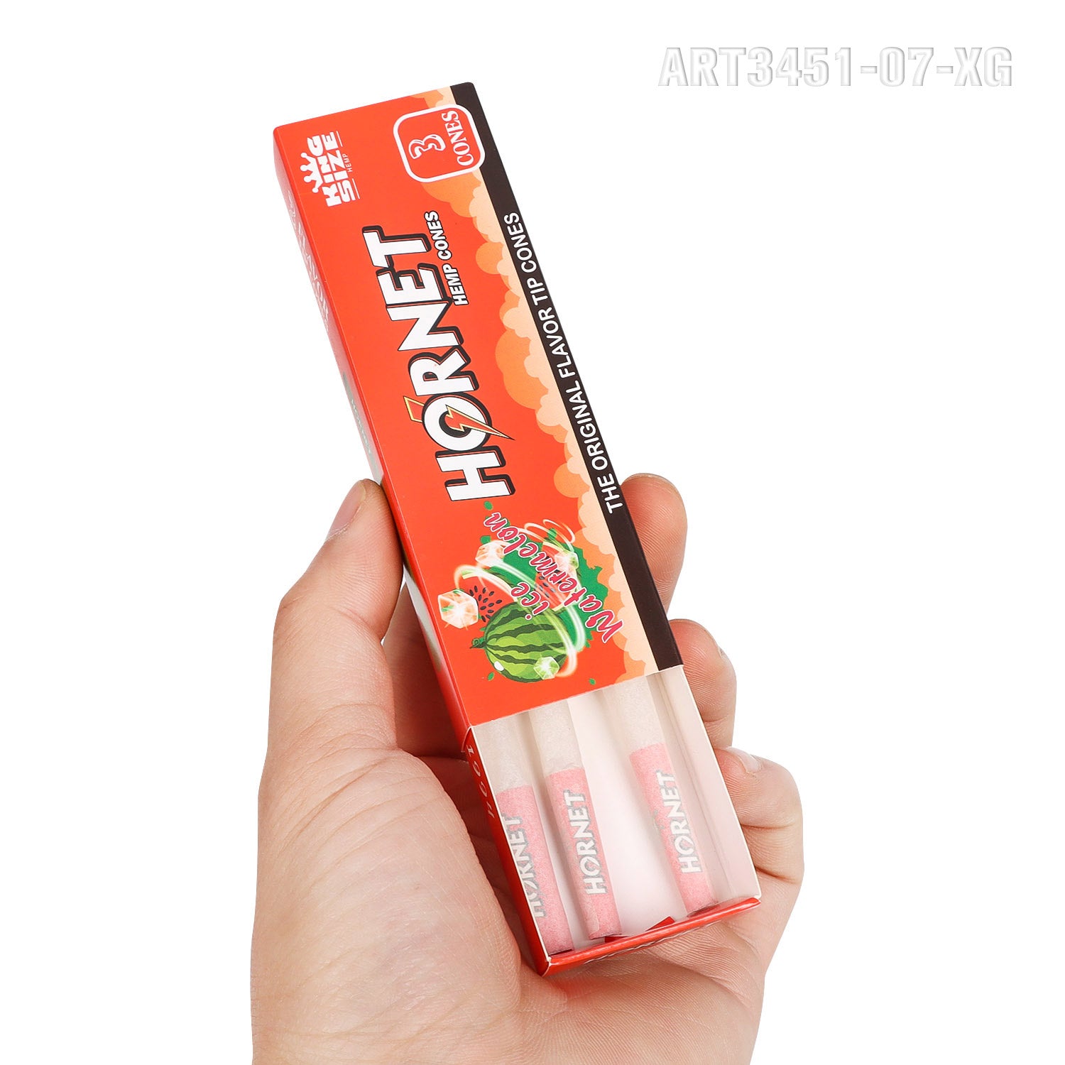 HORNET 110mm white horn tube with watermelon flavor Burst beads  12 small boxes/display box