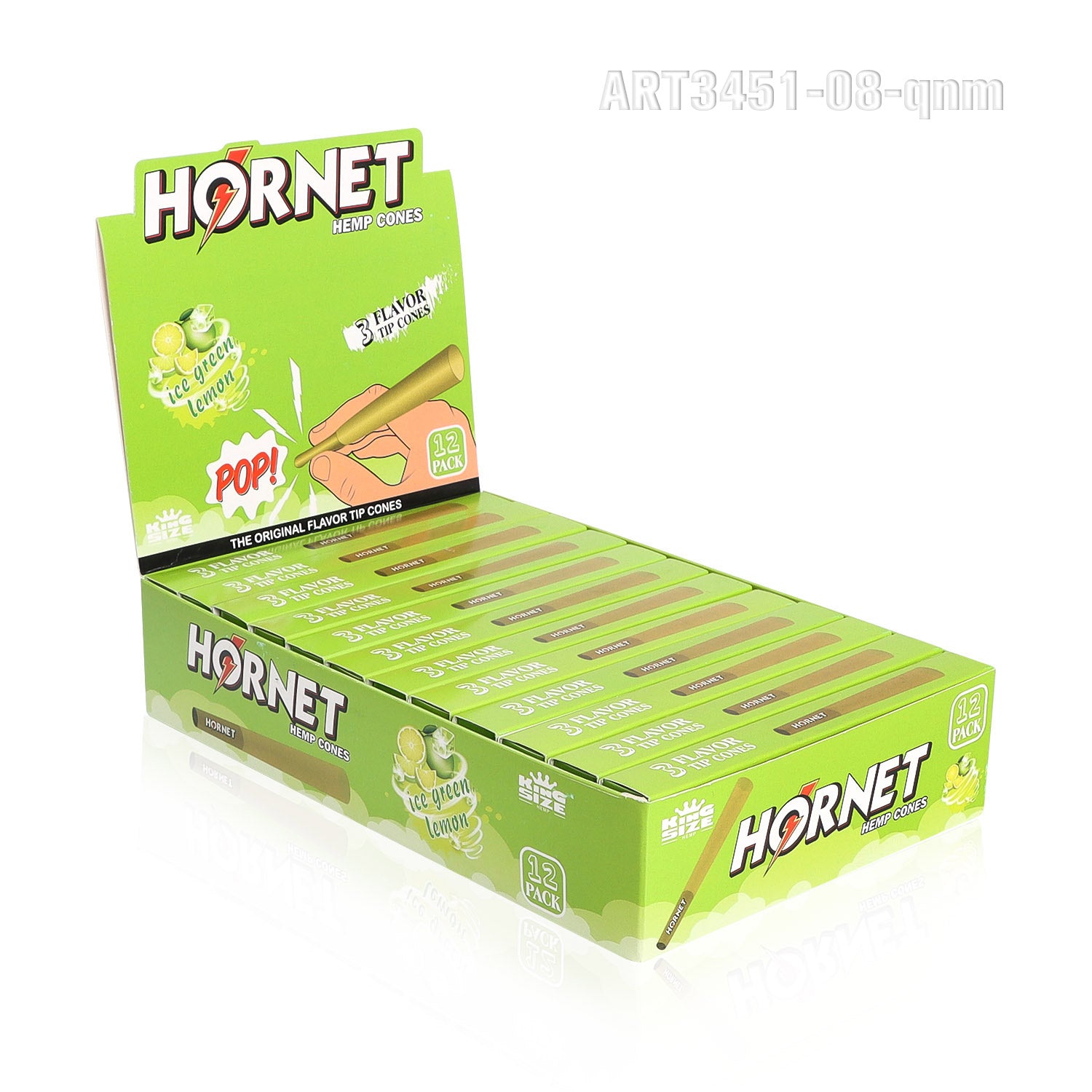 HORNET 110mm white horn tube 110mm  12 small boxes/display box