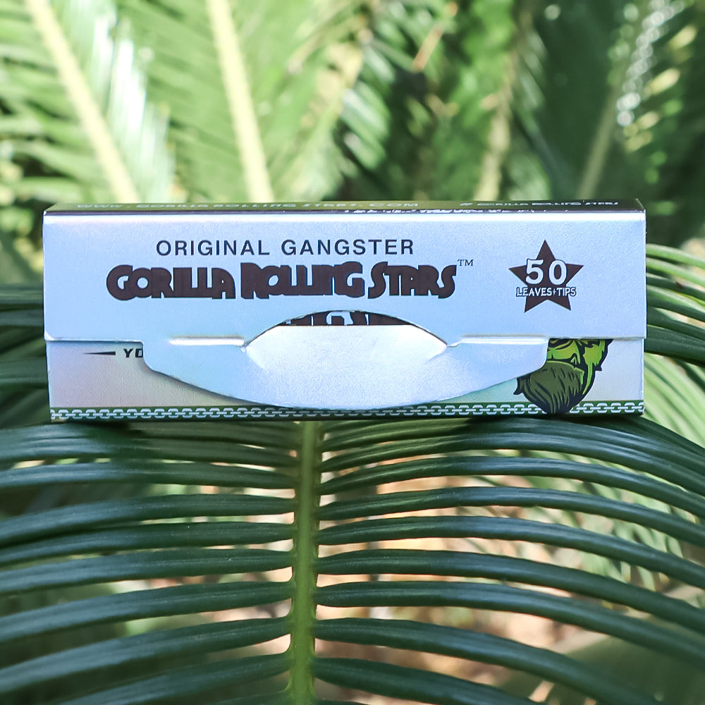 GORILLA ROLLING STARS&nbsp;&nbsp; series 110mm king size rolling paper with filter paper<br data-mce-fragment="1">