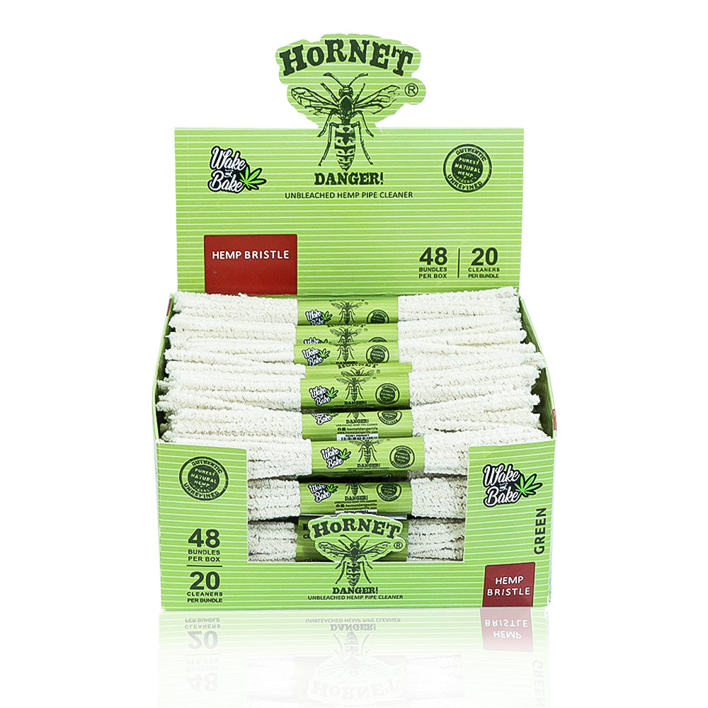 HORNET Blend Cotton Smoking Pipe Cleaner, 155 mm White Pipe Cleaner, Flexible & Convenient Disposable Tobacco Smoking Pipe Cleaner, 20 PCS / Bundle 48 Bundle / Box