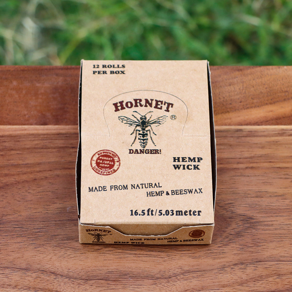 HORNET Organic Beeswax Hemp Wick, Easy Lighting Hemp Wick Rolls & No D –  HORNETDANGERLIFE