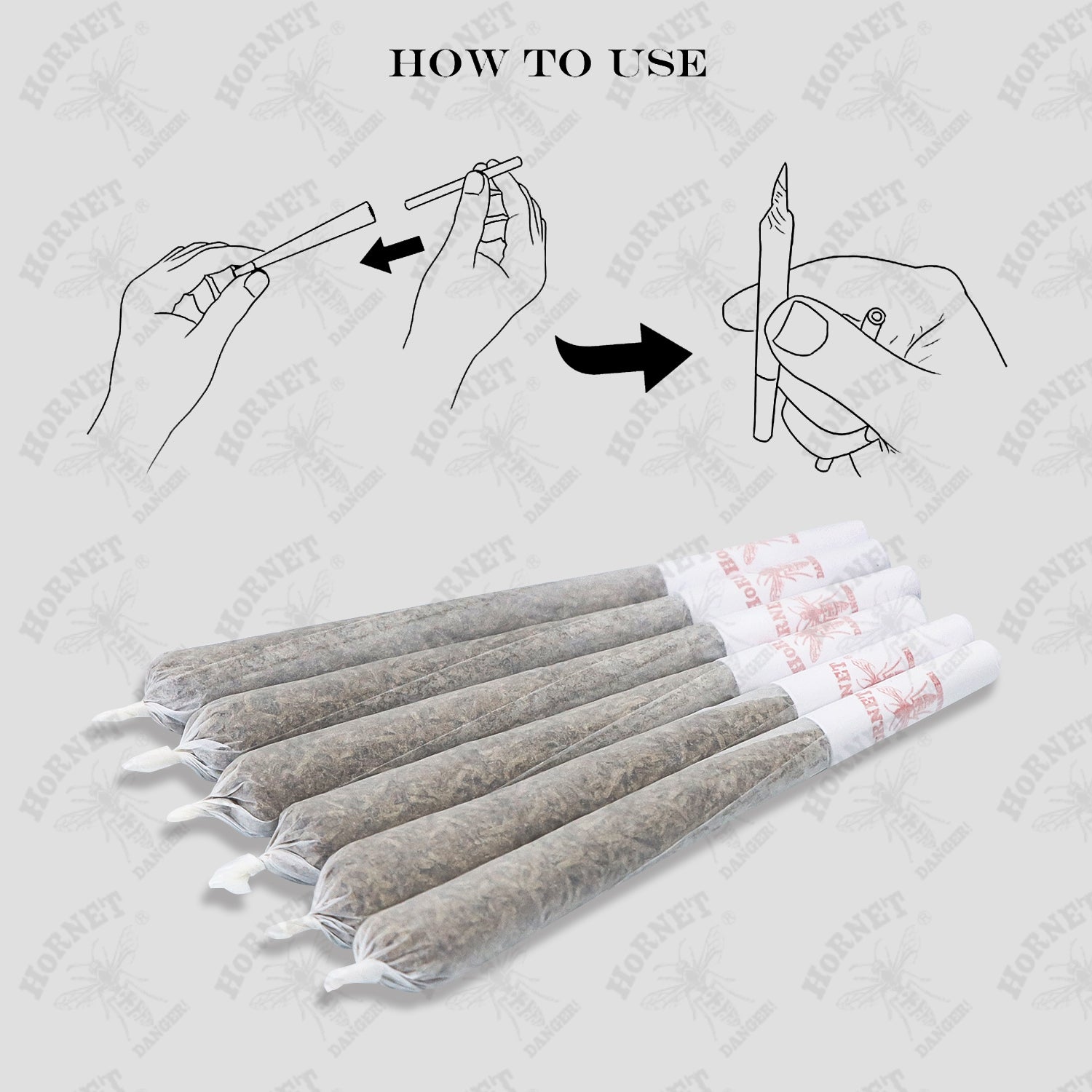 HORNET King Size White Pre Rolled Cones, Organic Rolling Cones With Tips, Slow Burning Pre Rolled Rolling Paper, 100 Pack