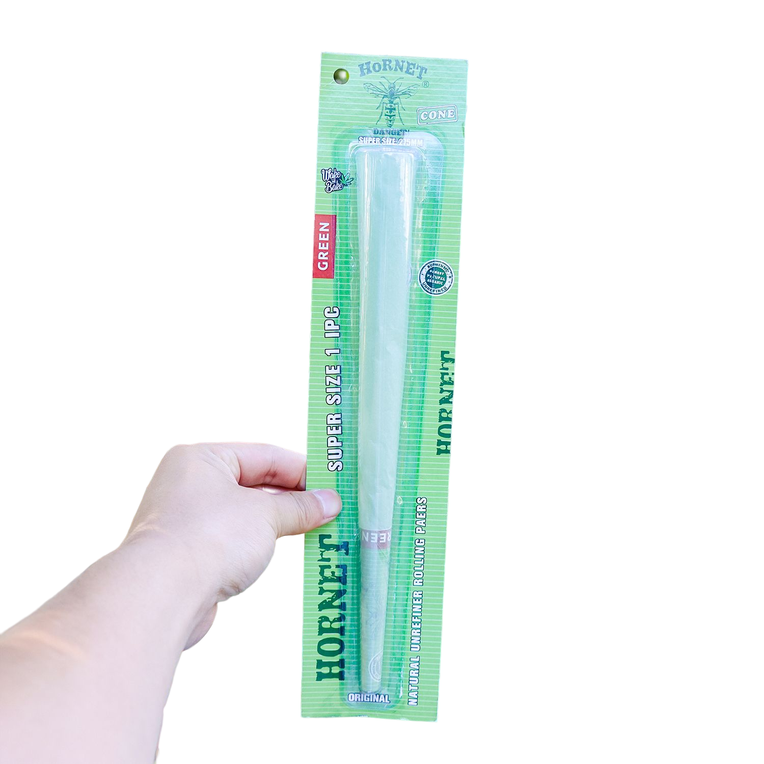 HORNET Super Size Pre Rolled Cones, Natural Rolling Cones, Slow Burning Pre Rolled Rolling Paper, 1 PCS