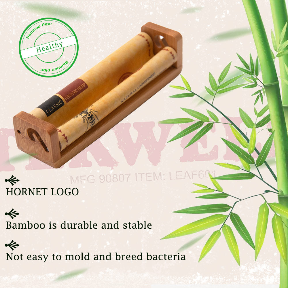 HORNET King Size Natural Bamboo Rolling Machine, Portable Rolling Machine, 12 PCS / Box
