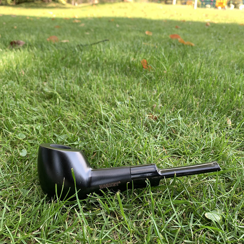 HORNET Handmade Black Wood Tobacco Pipe, Beginner Tobacco Pipe, Exquisite & Portable Smoking Pipe