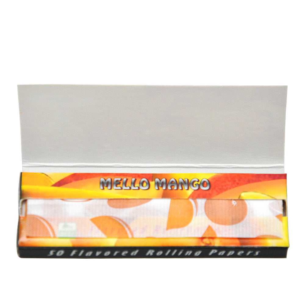 HORNET 1 1/4 Mango Flavors Rolling Papers, Slow Burning Rolling Paper, Natural Rolling Paper, 50 Piece / Pack 50 Pack / Box