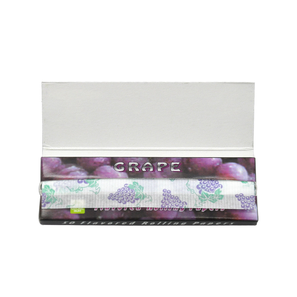 Hornet 1 1/4 Size Grape  Flavors Rolling Papers, Slow Burning Rolling Paper, Natural Rolling Paper, 50 Piece / Pack 50 Pack / Box